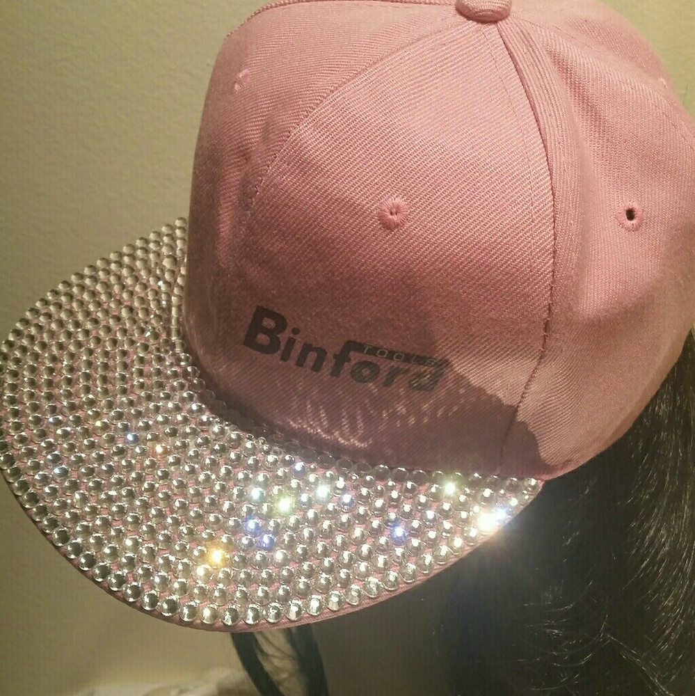 Pink Swarovski Crystal Swarovski Crystal Tim Allen Bling Hat